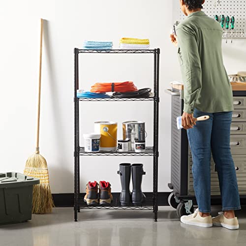 3-Shelf Adjustable Heavy Duty Steel Wire Rack Storage Shelving, Chrome M3299