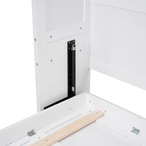Full Size White Murphy Bed Cabinet Q428600