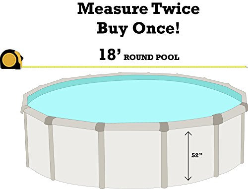 18-Foot Round Liner 52-Inch Wall Height 25 Gauge Virgin Vinyl P68853