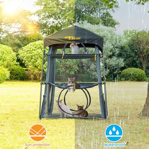 3 Tier Portable Cat Enclosure Tent Q874