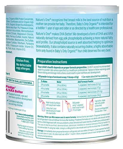 12.7oz 6 Pack Organic Toddler Formula T280