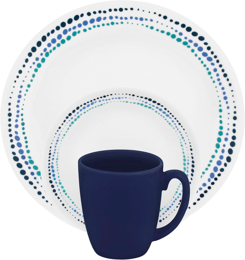 16-Piece Dinnerware Set, Ocean Blues, Service for 4 A255