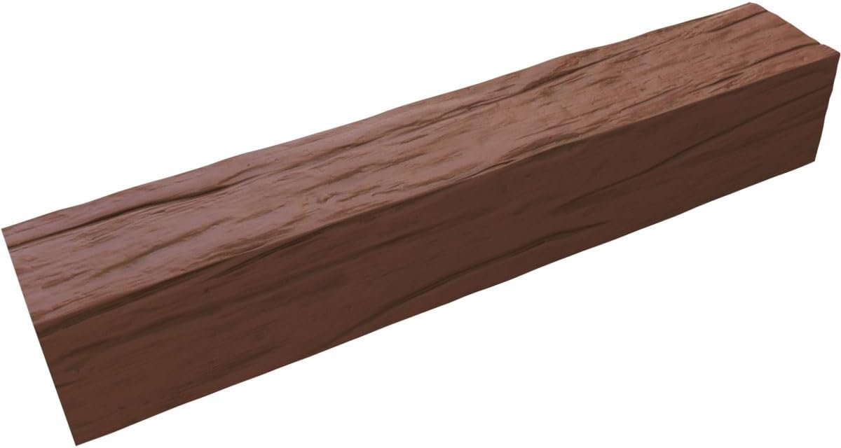 3-Sided Faux Wood Ceiling Beams, 8-in. W x 8-in. H x 8-ft. L, Redwood R1559