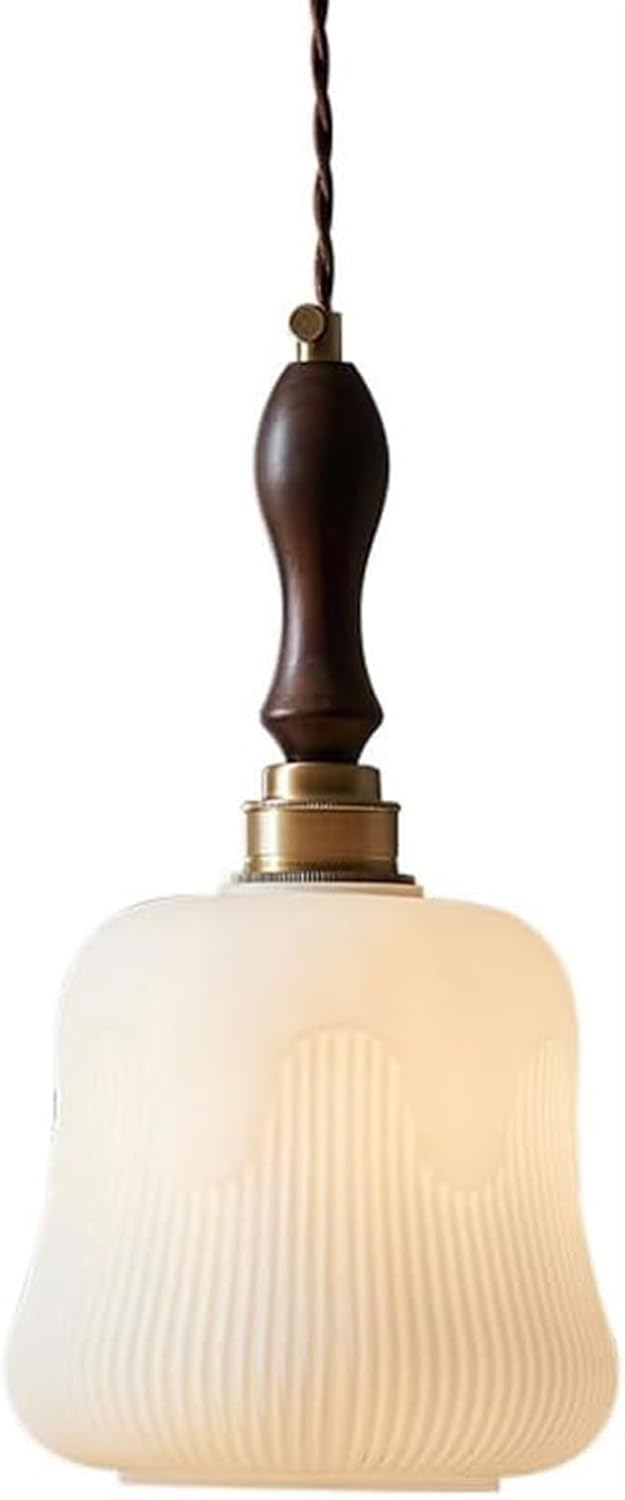 Brass Glass Shade Pendant Lamp L203486