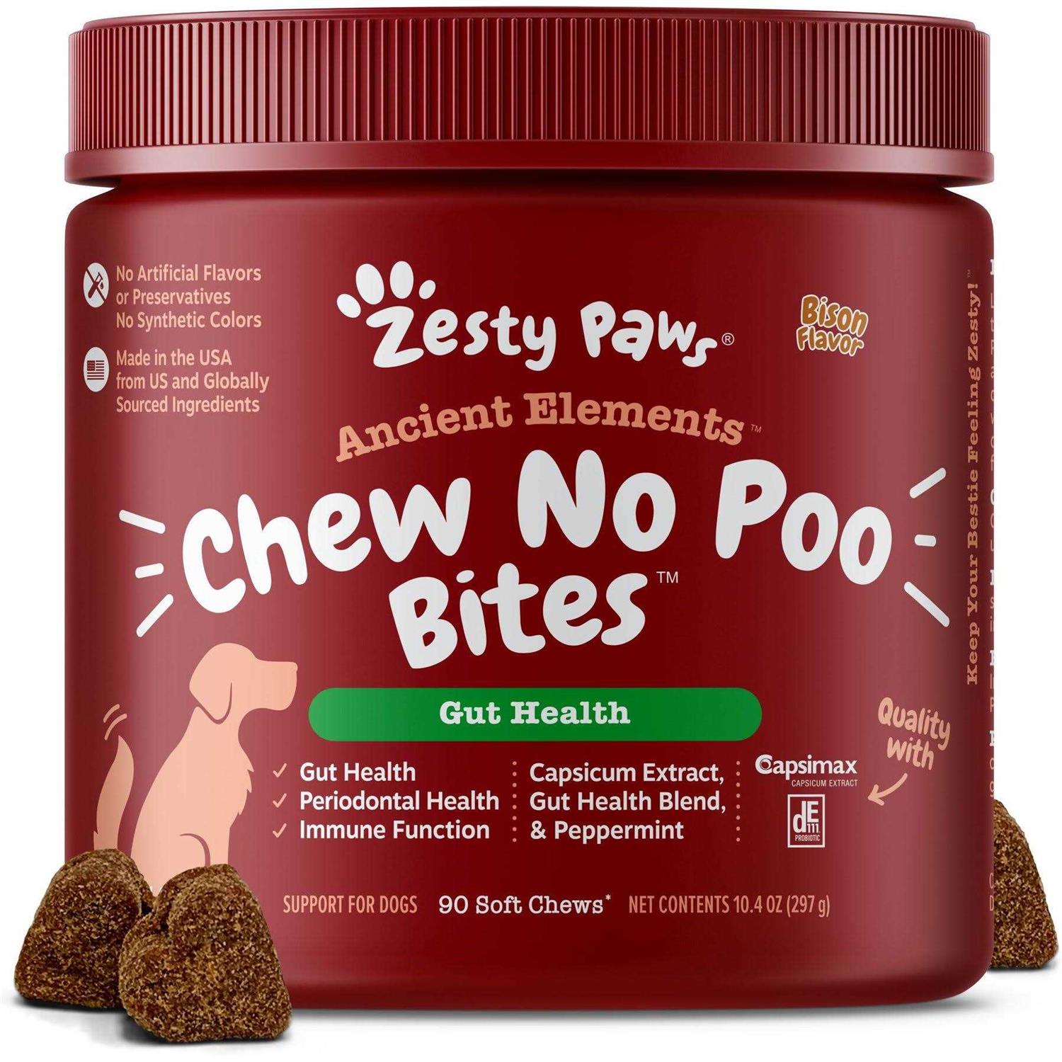Bison Flavored Soft Chews Supplement for Dogs T711