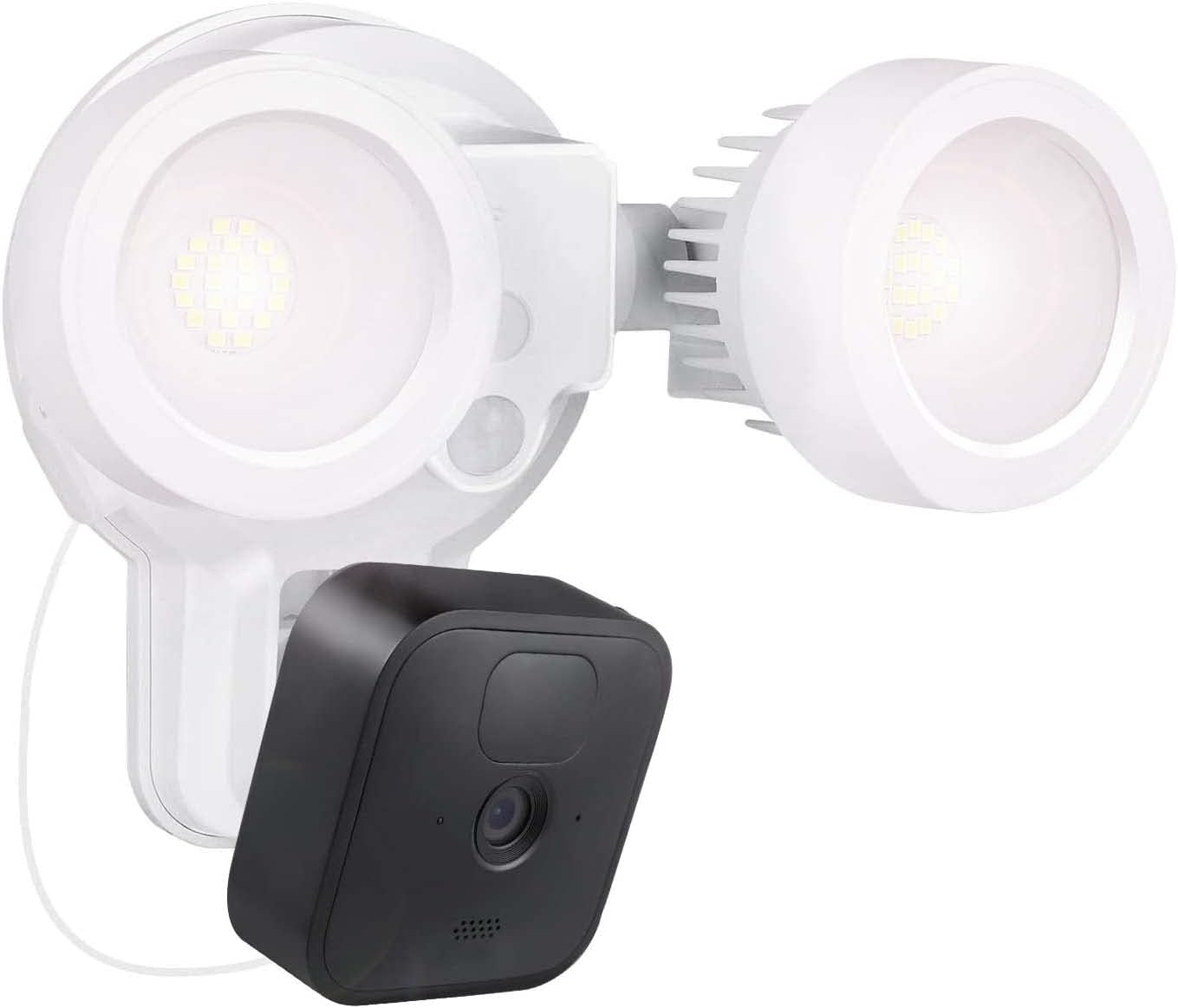White 3-in-1 Floodlight Charger and Mount Compatible with Blink Outdoor & Blink XT2/XT Camera S67821