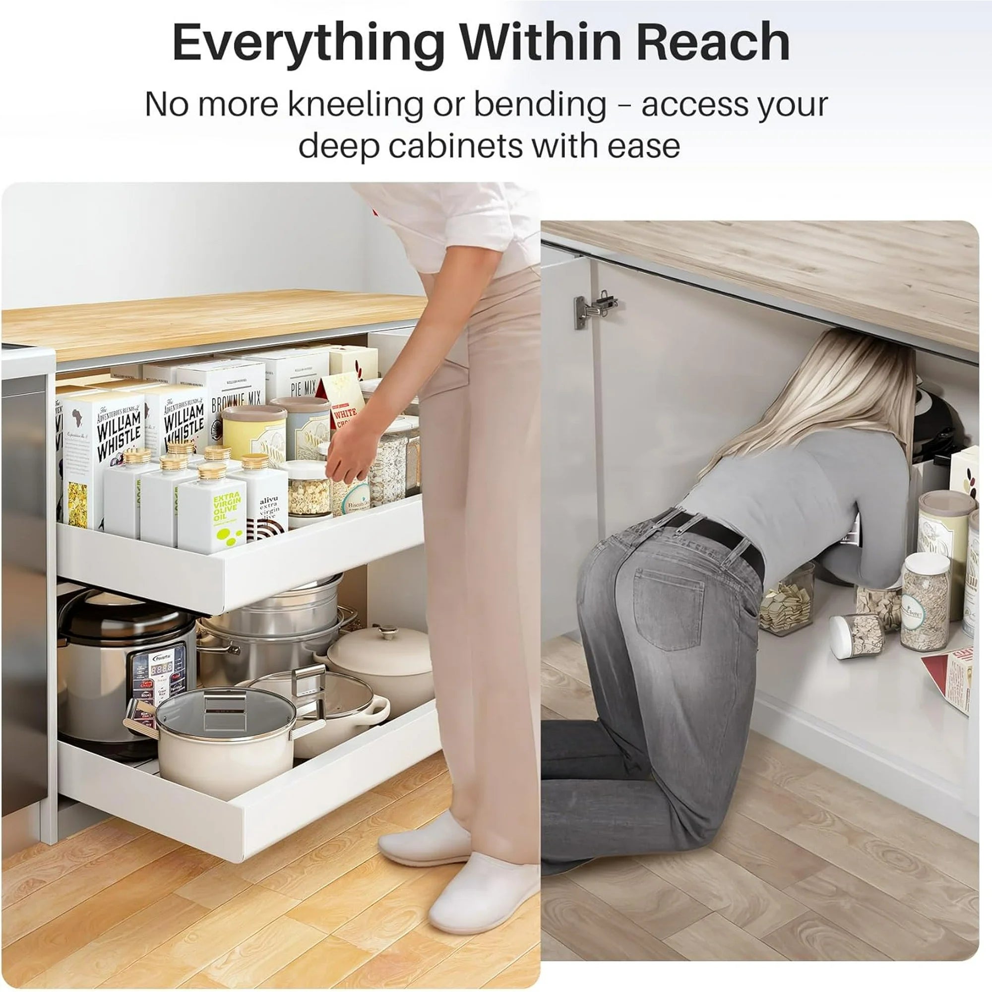 Expandable Heavy Duty Pull out Cabinet Organizer X634