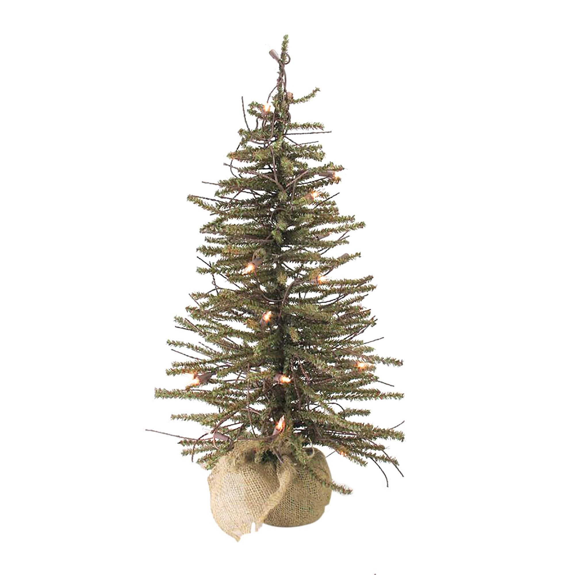 3 Pre-Lit Artificial Christmas Tree with Clear Lights U2991