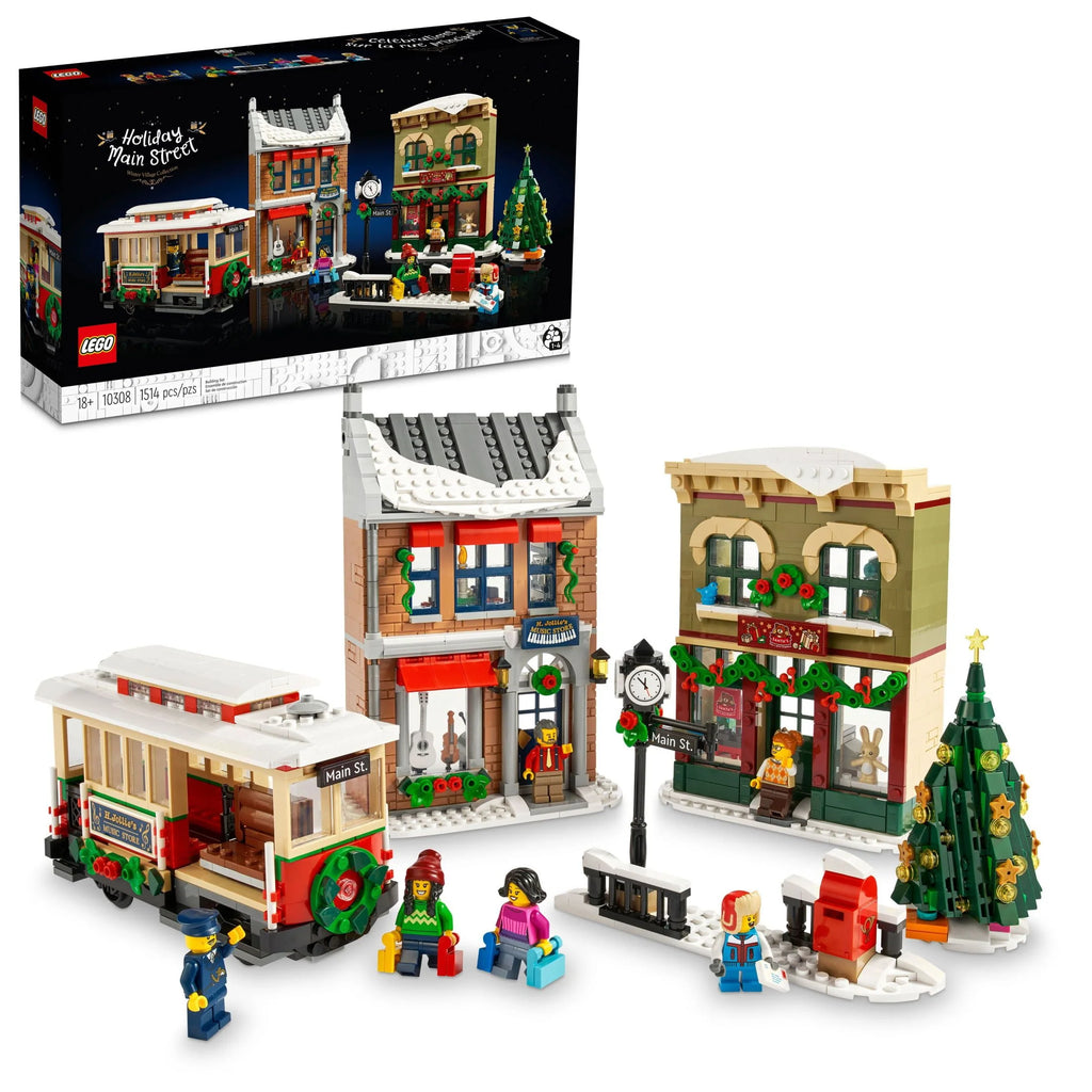 Holiday Main Street Building Set with 6 Minifigures J235
