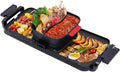 2 in 1 Smokeless Indoor Non-Stick Electric Grill Hot Pot Y945