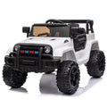 12V Battery Electric Remote Control Ride On Truck Toy Car White W1554