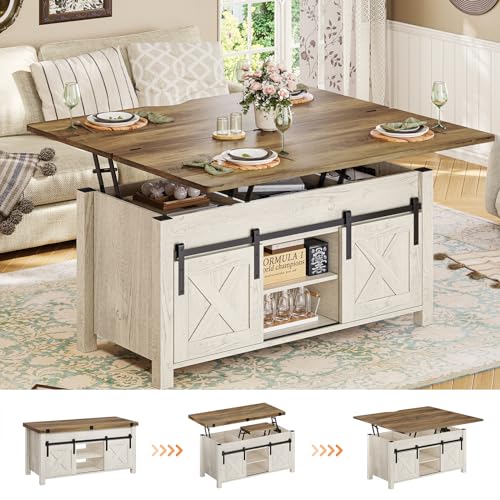 Grey Lift Top Coffee Table with Storage O921921