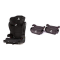 Pack of 2 Backless Booster Car Seats, Black U456