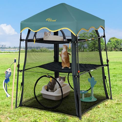 3 Tier Portable Cat Enclosure Tent Q874