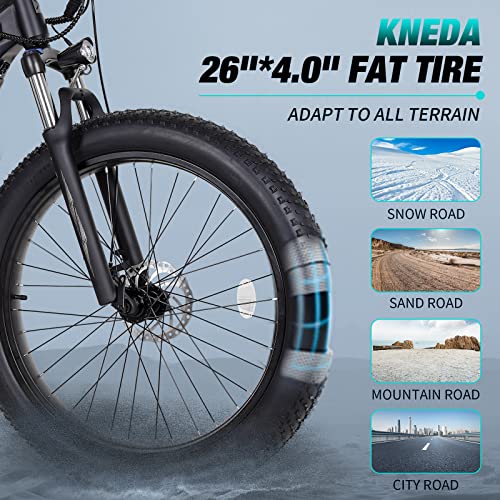 750W 48V 14AH Removable Battery 26" Fat Tire Electric Bike N24994