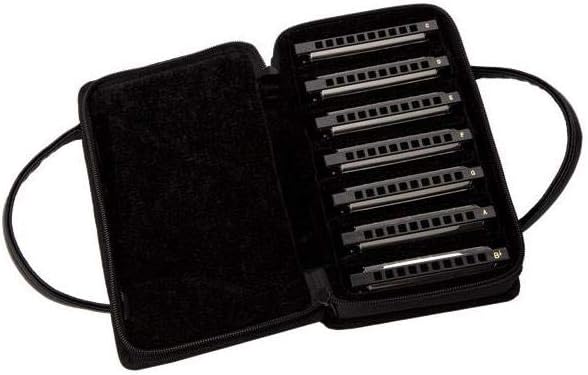Pack of 7 Harmonica with Case A374085