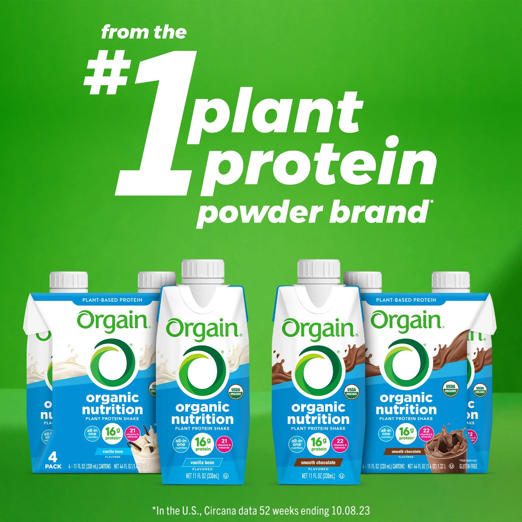 Vanilla Bean 11oz 12ct Plant Based Vegan Protein Shake V777
