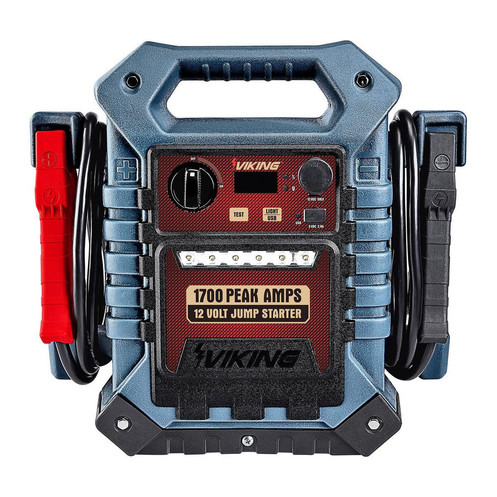 1700 Peak Amp Portable Car Battery Jump Starter and Power Pack Q24849