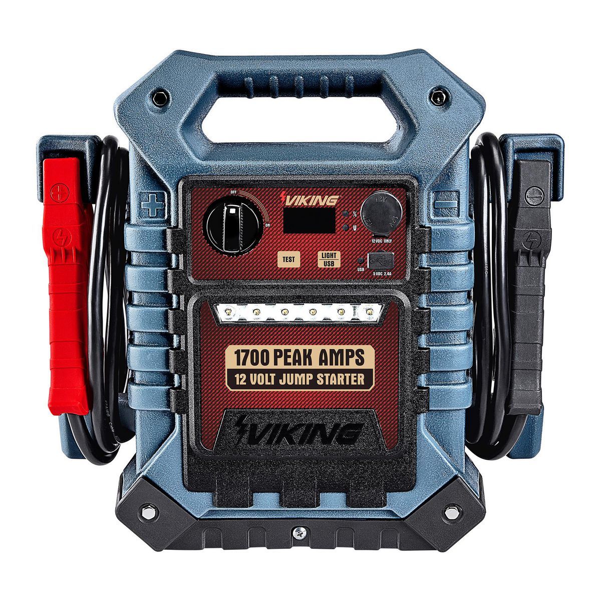 1700 Peak Amp Portable Car Battery Jump Starter and Power Pack Q24849