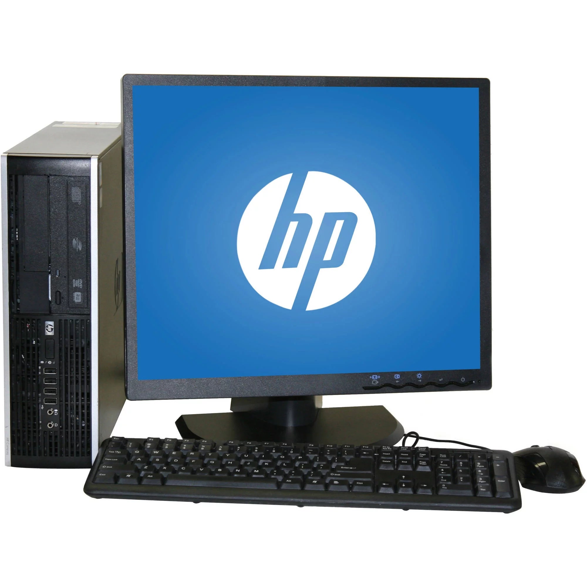 HP 6000 Desktop PC with Intel Core 2 Duo Processor, 4GB Memory, 19" Monitor, 250GB Hard Drive and Windows 10 Home F2655
