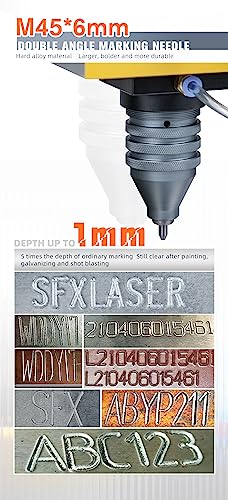 100W Pneumatic Dot Peen Metal Engraving Machine Engraving Size 120x50mm Depth 0.02-1 mm B543361