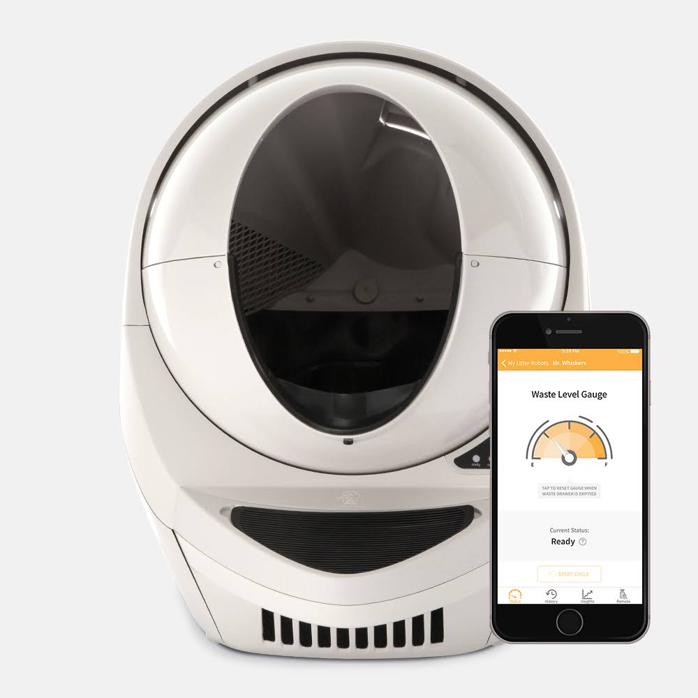 Beige Self-Cleaning Automatic Litter Box W36585