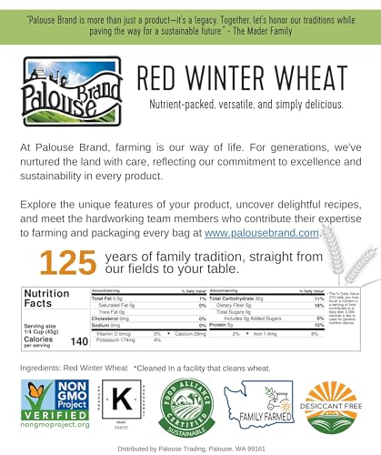 25 LBS Hard Red Winter Wheat Berries O1818