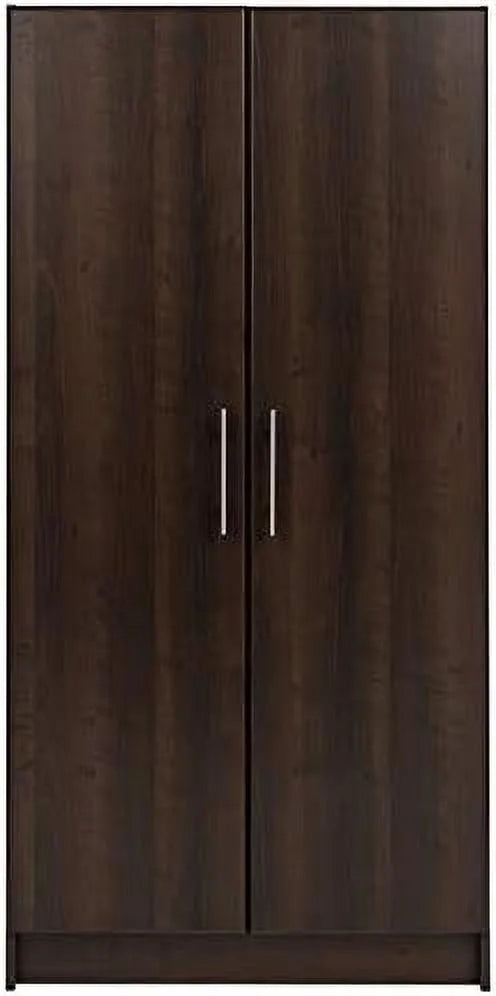 32" Wardrobe Armoire In Espresso J329