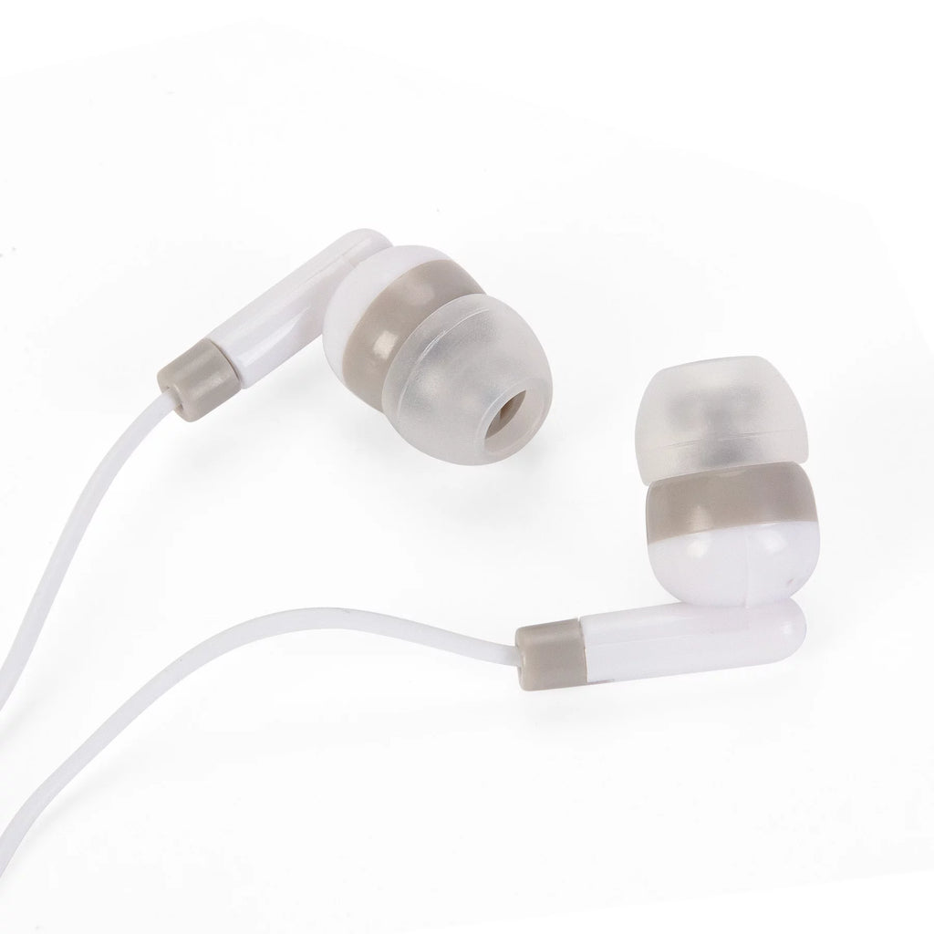 100 Packs Bulk Wired Earbuds Headphones (White) E2838