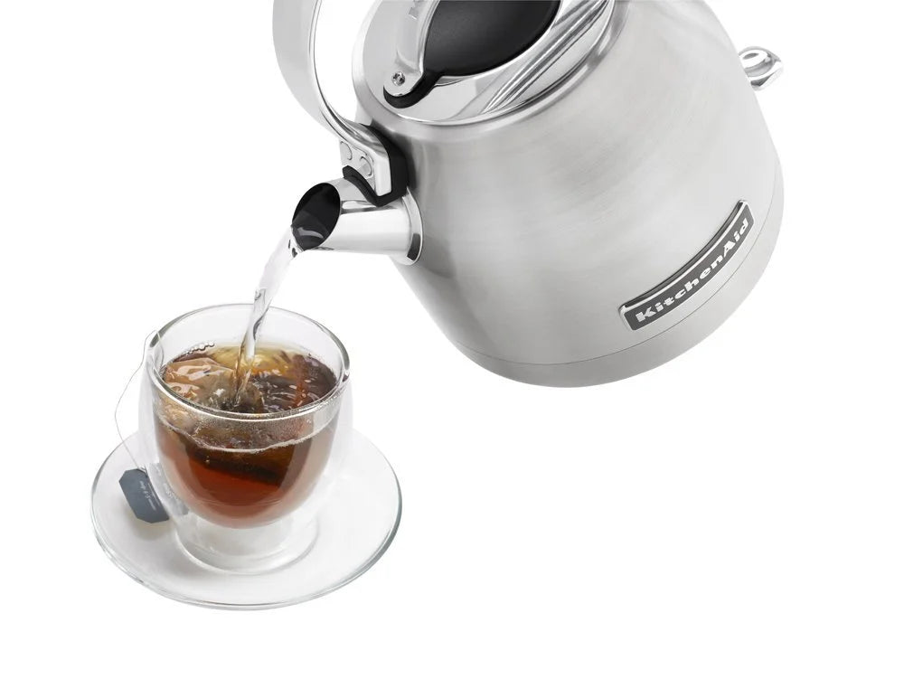 1.25-Liter Brushed Stainless Steel Electric Kettle O147135