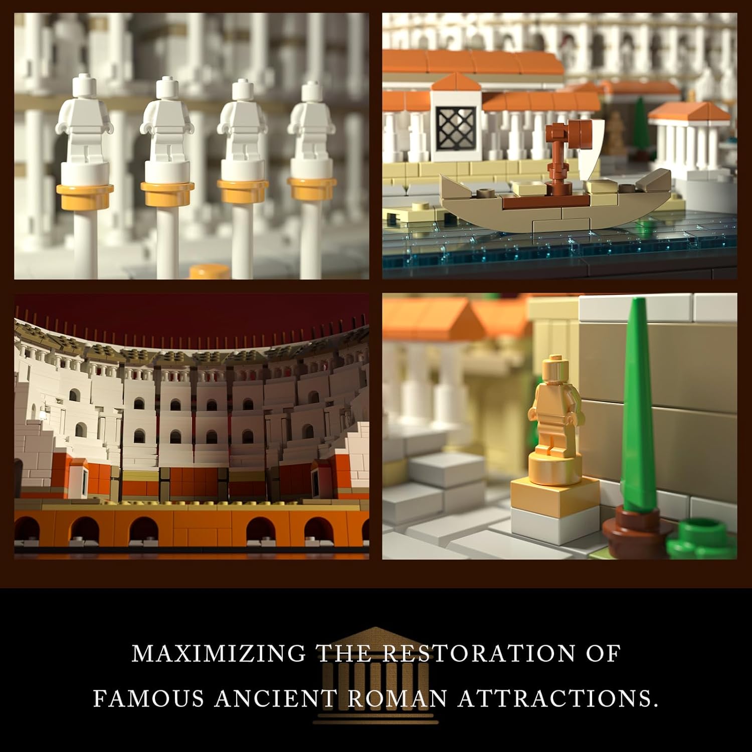 Roman Colosseum Building Set, 3989 Pieces U12357