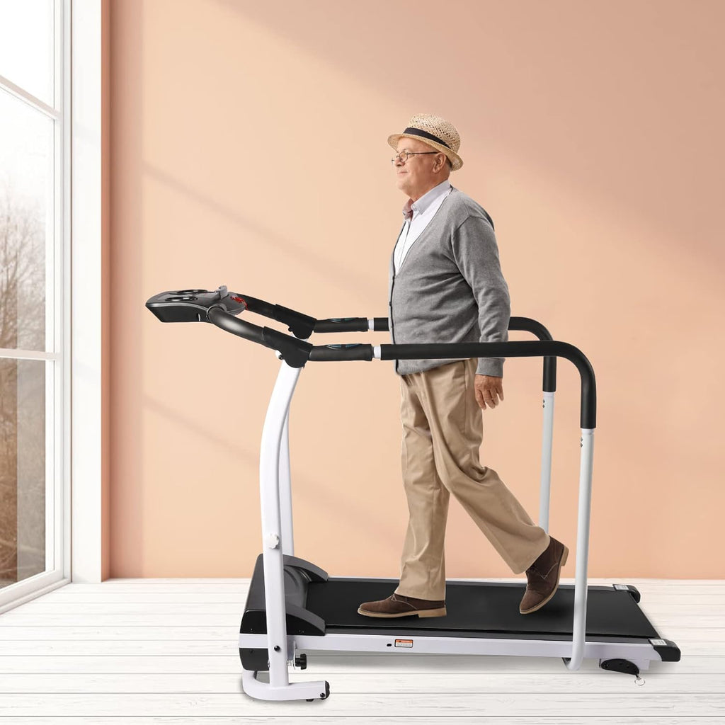 Foldable Walking Treadmill with LCD Display, 220 lbs Capacity R90035