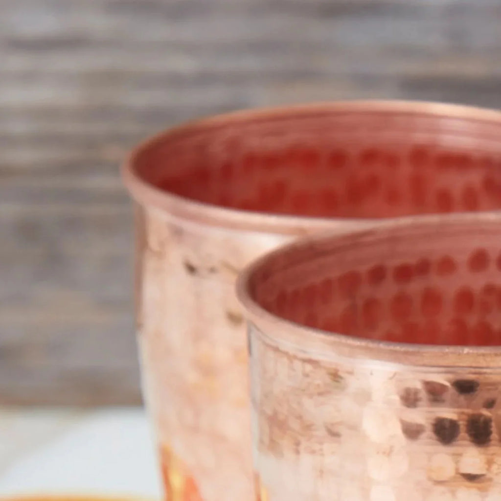 Hand Hammered Copper Tumbler Nesting Set G449