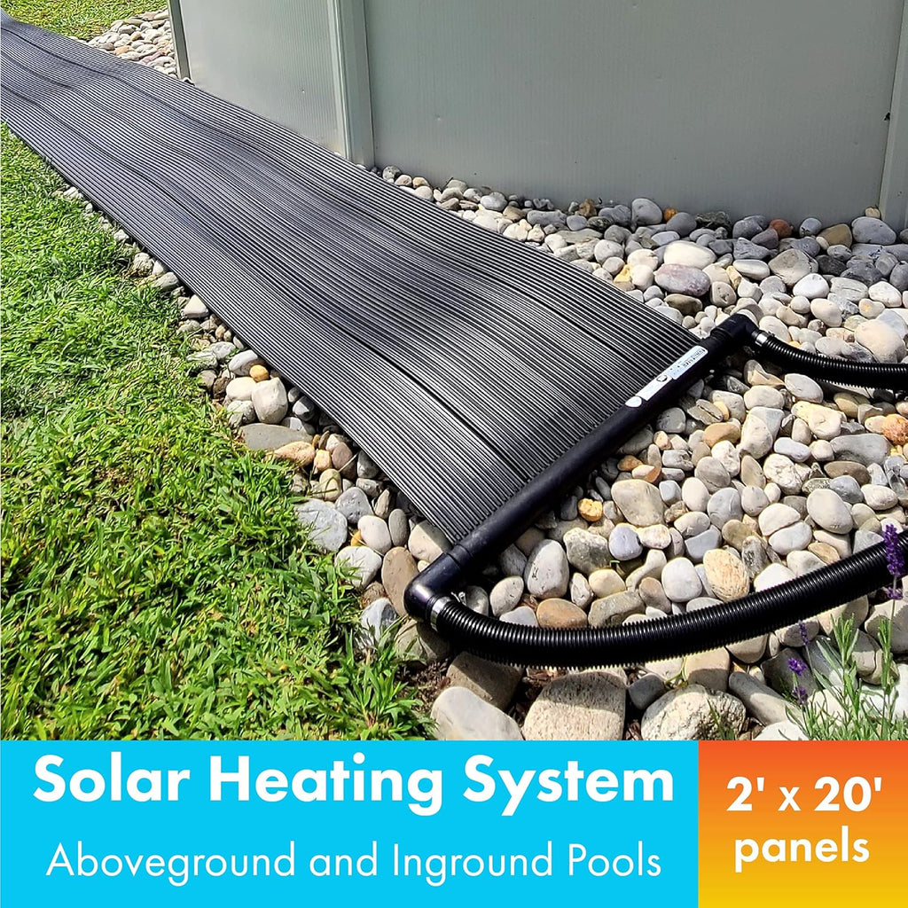 Black Solar Pool Heater 2 by 20-Feet D16714