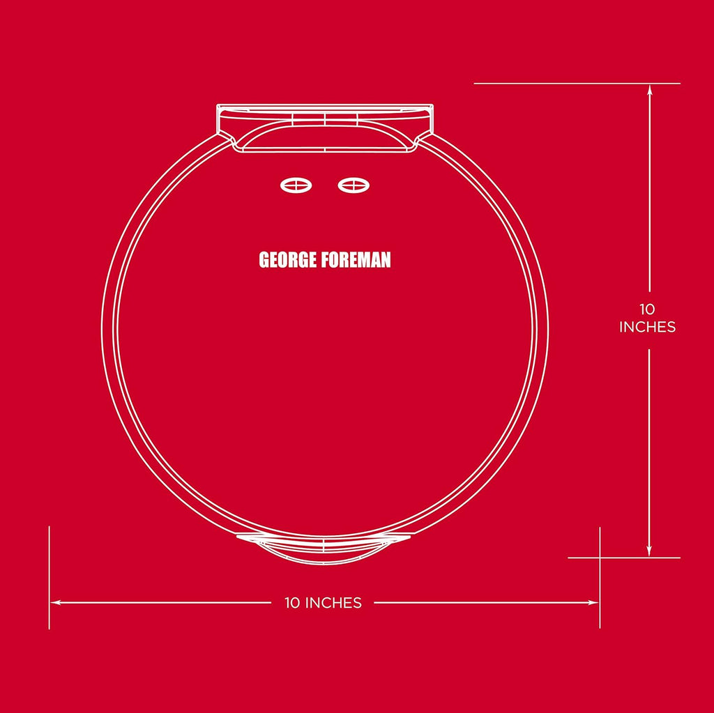 Red Electric Quesadilla Maker 10 Inch V884828