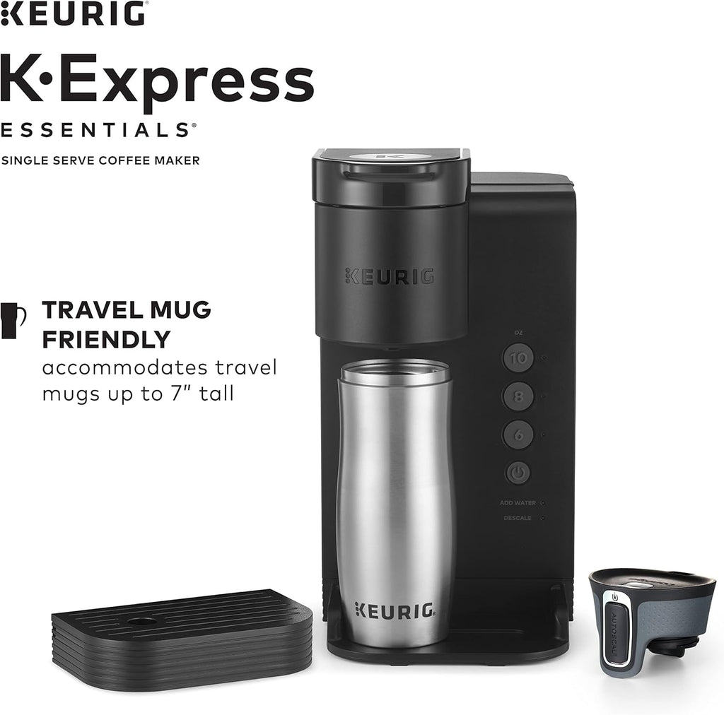 Single Serve K-Cup Pod Coffee Maker with 36 OZ Removable Reservoir T890192