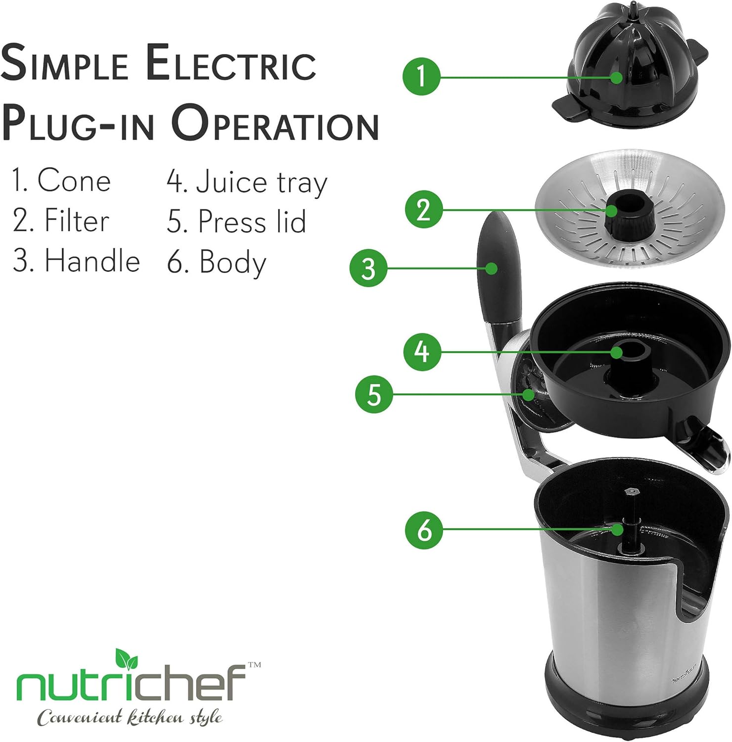 Stainless Steel Electric Juicer W1456