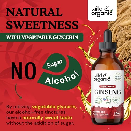 4 fl oz Organic Red Ginseng Liquid Extract I5471