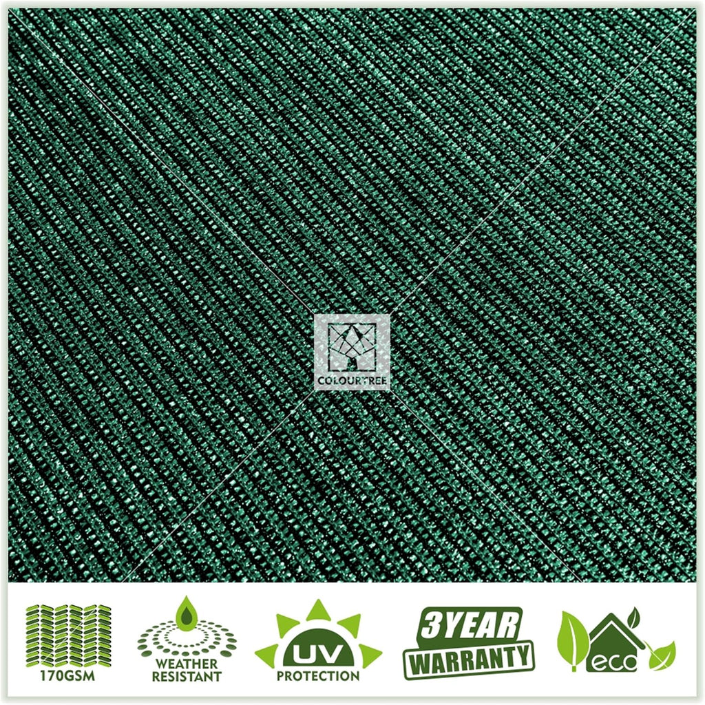 8' x 50' Green Privacy Screen Fabric Shade Tarp S9302