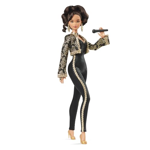 Black and Gold Suit Doll with Cropped Jacket and Golden Accessories O340970