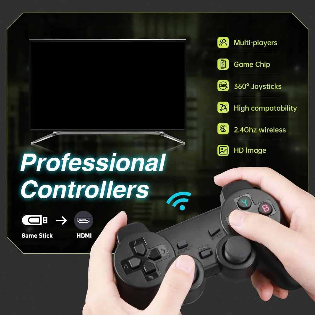 Retro Game Console with Dual 2.4G Wireless Controller B15407