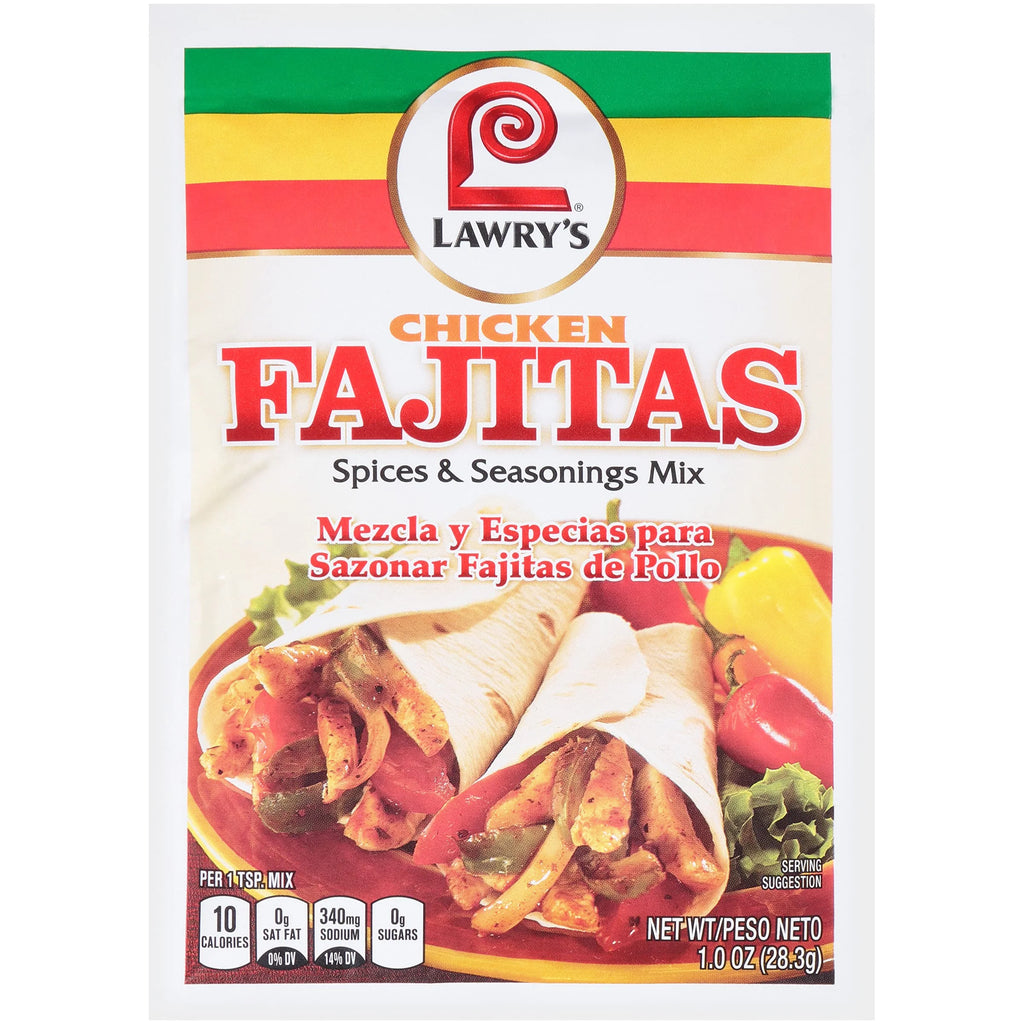 Chicken Fajitas Spices & Seasonings Mix, 1 Oz (Pack Of 12) G513