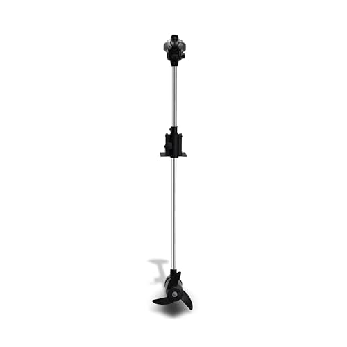 55lb Thrust Saltwater Electric Pontoon Trolling Motor with Deck Mount Bracket & 55" Shaft R446