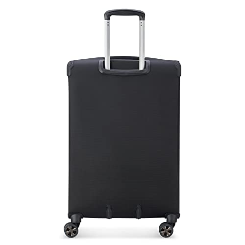 Black Softside Expandable Luggage with Spinner Wheels, Carry on 20 Inch I463