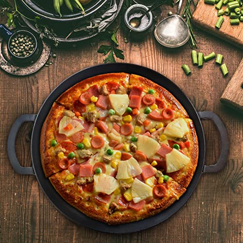20 Inch Cast Iron Griddle Pan with Two Loop Handles K3677
