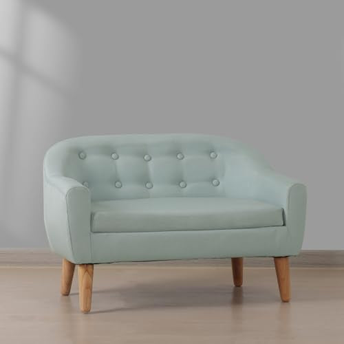 Blue Double Seat Children Reclining Couch Sofa U6710