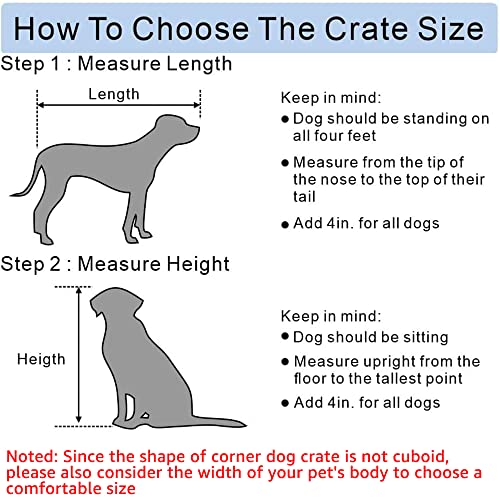 Large Weathered Gray Wooden Dog Crate Corner with Cushion V63829