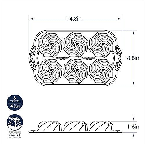 Silver Metallic Bundtlette Cake Pan D943550