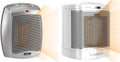Ceramic Adjustable Thermostat Space Heater, Non-Oscillating, Small Portable Ceramic Space Heater, White G236648