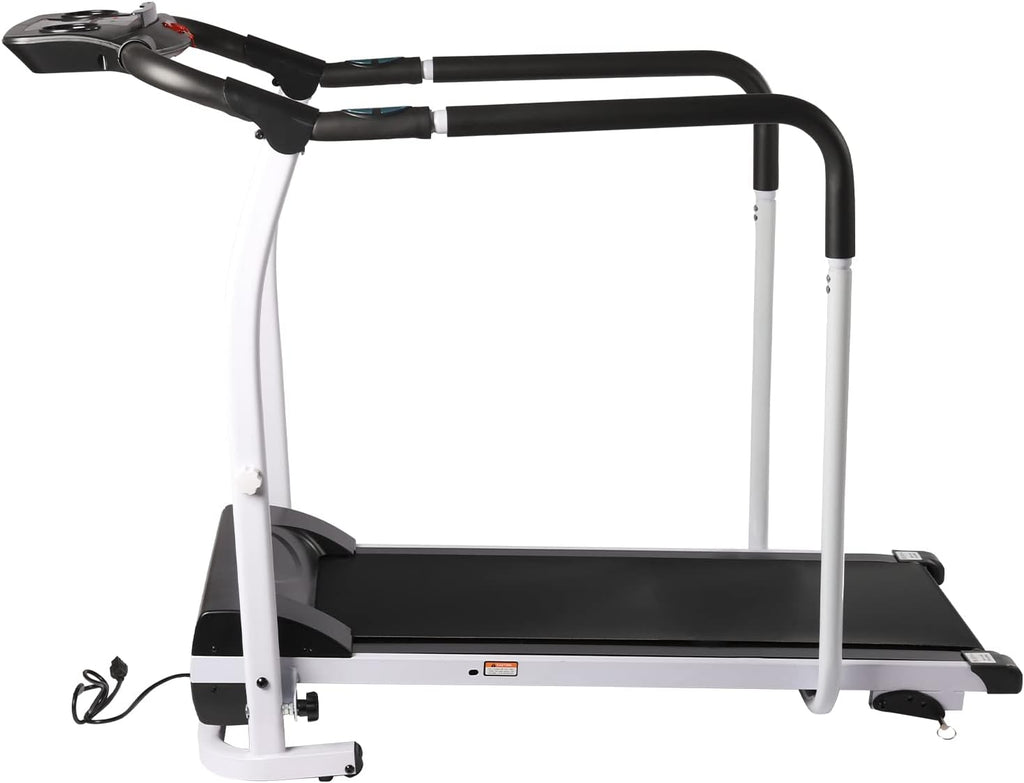 Foldable Walking Treadmill with LCD Display, 220 lbs Capacity R90035